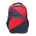 RAYZBORN Large Nylon Laptop Bag, Water-resistant, Adjustable Shoulder Strap, Zipper Lock, Backpack for Travel, Office, College, Color:- Red & Blue, RB5175