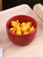 NARRADORA RED MATT Zoro Straight Shape Bowl 4 INCHES Set of 2 PCS Perfect for Gifting