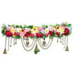 Vvisba Beautiful Flower Toran Handmade Door Hanging/Bandarwal/Toran for Door (37inch) - Multicolour Traditional Indian Festival and Home Decoration