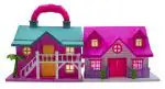 Toy Cloud Funny Doll House Big 19 Pcs Set with Furniture, Openable Door