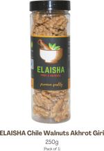 Elaisha Chile Walnut Kernels Akhrot Giri Walnuts Without Shell Dry Fruits Walnuts, 250 G