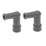 Deutsche Black Spark Plug Cap Compatible With Hero Glamour (Pack Of 2)