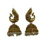 Priyansh Enterprise Handmade Gold Brass Traditional Earrings For Parties, Festivals For Women