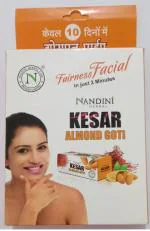 NANDINI HERBALS KESAR ALMOND GOTI SOAP 25 GM PACK OF 12