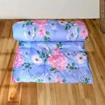 RAVOMAT Soft Cotton Filled Multicolored Single Bed Mattress in Natural Print Cotton Gadda (6x4 ft or 47 x 72 Inch)