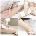 JUPREV Wax Strips Paper Non woven Wax Strip Waxing Strips for Hair Removal Plain Waxing Strips Waxing Strips for Women Wax Patta (25 PCS)