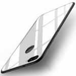 MONKISH Honour 9 Lite White Toughened Glass Back with TPU Bumper Case Cover|Mobile Cover|Mobile case|Flip cover