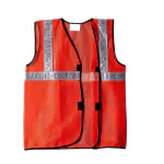 CREWBOLT High Visibility Reflector Safety Jacket 2 Inch Reflective Tape Orange