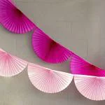 My Party Suppliers Tissue Paper Fan Garland Bunting