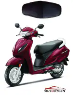 Autoxygen Bike Scooter Seat Cover For Honda Activa 6G (Black)