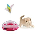 Taiyo Pluss Discovery Cat Toy Triangle With Ball And Catch Feather With Fun Toy For Cats Kittens
