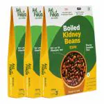 Aaj Pakao - Boiled Rajma / Kidney Beans | Ready to Cook | Ideal for Quick Minestrone soup / Mexican Quesadilla / Stew Recipes, 100% Natural & No Added Preservatives (Pack of 3, 300gm Each)