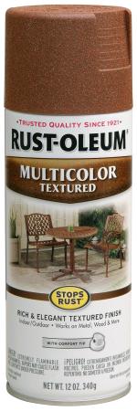 Rust-Oleum STOPS RUST 239122 Multi-Color Textured Spray Paint RUSTIC UMBER, 340 grams