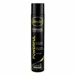 Brooks Powerful Hair Spray, no stickness, no flacking, powerhold & vigorous hair, 24h Holds, 250ml, Black