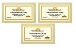 Parwati Gramudyog Herbal Products Sandalwood Handmade Herbal soap With Essential oils Pack of 3