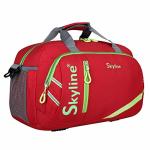 Skyline REd Polyester Luggage Travel Duffel Trolley Bag with 2 Wheel 55 L -20 inches-Red (S-755-R )