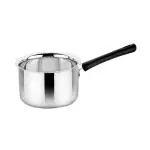 Prabha Heavy Gauge Encapsulated Base Stainless Steel Induction Base Virgo Saucepan, Sauce Pan Without Lid, Capacity 1.3 L, Size 16 cm