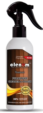 Clenom Wood Furniture Polish & Cleaner - 210 ml, For Maintains, Polish, Clean stains, Protects, Beautifies & Gives Shiny Look for all type of Furniture's
