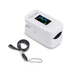 Dr. Odin YM-201 Fingertip Pulse Oximeter with LED Display and Auto Power Off, Perfusion Index and SpO2 (White, 1 Year Warranty)