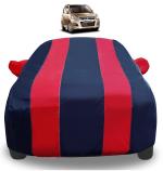 Auto Hub Car Cover Compatible with Maruti WagonR Old (Model : 2000-2010) with Mirror Pockets, Triple Stitched, Navy, Red, Water Resistant Car Body Cover