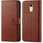 Slugabed Flip Cover for Mi Redmi Note 3 | Magnetic Closurer| PU Leather Magnetic Wallet Back Cover Case (Brown)