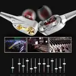 MIFKRT Dual Driver Wired Headset With Mic , White