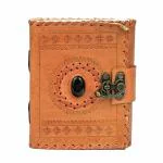 pranjals house Orange Leather Handmade Diary 200 Pages