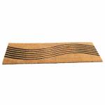 Only Mat Natural Coco Coir Wave Design Anti-Slip with PVC Back Doormat for Indoor, Outdoor, Patio, Home and Office, Weatherproof, Large and Thick (120cm x 40 cm x 1.5cm)