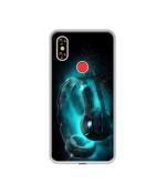 Casotec Cool Headphone Design Printed Silicon Soft TPU Back Case Cover for Itel A62
