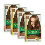 Streax Golden Blonde Hair Color For Men And Women, 60 Ml (Pack Of 4)