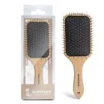 Majestique Wood Hair Brush Eco Friendly Paddle Hairbrush, Natural Wooden Bamboo Brush Hair Brush For All