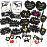 Party Propz Multicolor Paper Photobooth Props (Set Of 26)