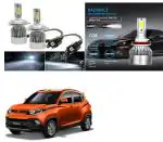Feelitson White Car C6 H4 Compact Design 36W/3800Lm Led Headlight For Mahindra Kuv 100 (Pack Of 2)