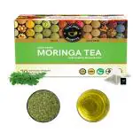 TEACURRY Moringa Leaf Tea (1 Month Pack, 30 Tea Bags) - Helps with Liver, Bone, Heart, Kidney Health