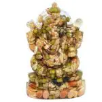 Sri Maruthi Enterprises Handmade Ganesha Navdhanya Idols (Annapurna Vinayaka Idols - 9 x 5 x 2.5cm) - Pack of 2