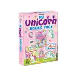 My Unicorn Books Pack Unicorn Sticker and Activity Book, Copy Colour and Colouring Books