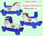 myhoodwink Baby Mangolian Push Horse Rider | Rocker Toys for Kids 1 to 7 Years Ride on Birthday Gift for Kids/Boys/Girls