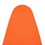 Encasa Homes Replacement Ironing Board Cover with Extra Thick 4mm Felt Pad - Orange - Plain Colors Cotton, Elasticated, (Fits Standard Large Boards of 122 x 38 cm) Heat Reflective, Heavy Duty