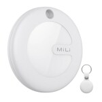 iFynd Mili Key Finder Locator Luggage Tracker, Apple MFi Certified Portable Bluetooth Tracker Works with Apple Find My(iOS Only), Key Tracker Tag with Holder Case for Keys Pet Wallets Bags