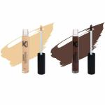 KINDED Cream Cushion and Contour Brown Creamy Matte Waterproof Contour Liquid Concealer, 6 ml - Pack of 2