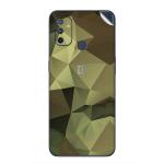 GADGETSWRAP Premium Material Skin Vinyl Decal Sticker Compatible With OnePlus Nord N100 - Diamond Green Camo