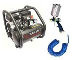 Elephant Oil Free & Noiseless Air Compressor 6 LTR. and Painter Popular Spray Gun PS 02 with PU Pipe & Fittings (AC 6L - PS 02)