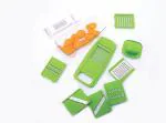 Apex Green Plastic 9 in 1 ABS Slicer Peeler & Grater with 6 Blades & 3 in 1 Peelers with Extra Grip