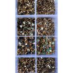 SADHUSADHYA 800 Kundan Stone kit with Storage Box (8 Shape, Small Size) for Jewellery Making, Bangles, Embroidery, Craft and Cloth Works. Free Fabric Glue Cone.