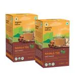 Organic Tattva, Organic Masala Tea Masala Chai Blend of CTC and 6 Spices 100% Certified Organic Strong Earthy Flavour and Rich in Antioxidants (Pack of 2 _ 200 Gram)