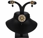 Gyaan Jewels Handmade Shop Global Gold Plated Alloy Earring and Necklace Set Gold (Women, Girls) Free Size