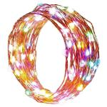 LTETTES Multicolor USB Battery Powered LED Copper Wire String Fairy Light 10 m and 100 Lights