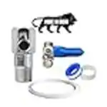 PURELY Stainless Steel Inlet Valve/Connector, 1/4