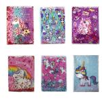 Samvardhan Attractive Unicorn Water Glitter Notebook/Diary for Daily use, Office and Party Supply (Pack of 1) (Random Design)