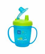 Mee Mee Baby Sipper cup BPA free non spill twin handle for baby/Toddlers/Kids,180 ML - Plastic (Blue)